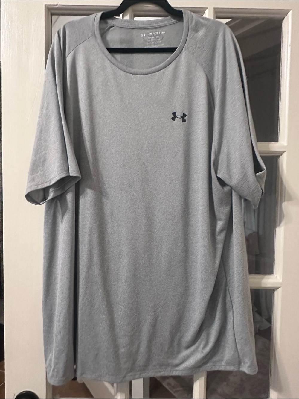 Under Armour Men’s Short Sleeve Performance Tee — Light Gray with Black Logo